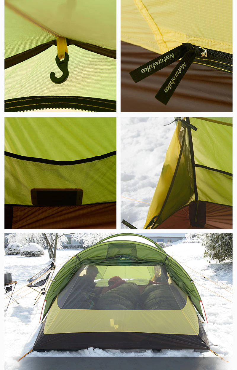 Cheap Goat Tents  New Opalus Tunnel Tent Ultralight Outdoor Camping Sleeping Tent 3 Person Double Layer Backpacking Tents Weatherproof Tents 